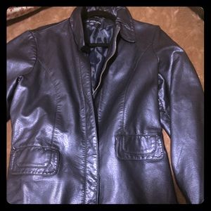 Susan Graver Women’s Faux Leather Jacket